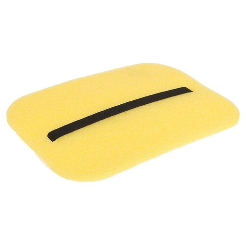 фото Коврик- сидушка с креплением на резинке, 35 х 25 см, толщина 10 мм, цвет жёлтый сима-ленд