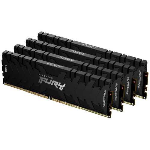 DIMM 128Gb 4х32Gb DDR4 PC25600 3200MHz Kingston Fury Renegade Black (KF432C16RBK4/128)