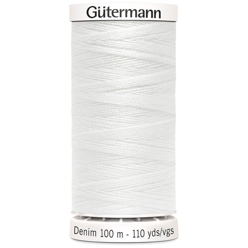 Нить для джинсовой ткани Gutermann DENIM, 100м, 1016