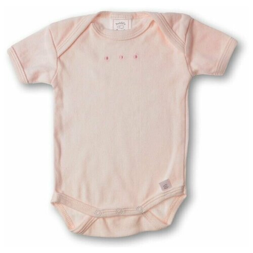 SwaddleDesigns (США) Боди с коротким рукавом для детей 3-6 мес Lt Pink w/PP Dots