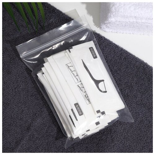 Зубная нить в пластиковом держателе индивидуальная упаковка невощеная набор 30 шт 399₽