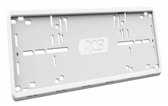 Рамка номера RCS силиконовая белая