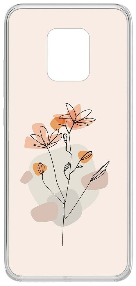 Чехол-накладка Krutoff Clear Case Ромашки для Xiaomi Redmi 10X 5G