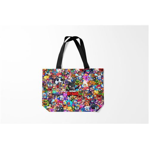 фото Сумка-шоппер / 46х35 см / геймерам / brawl stars crow burnettie