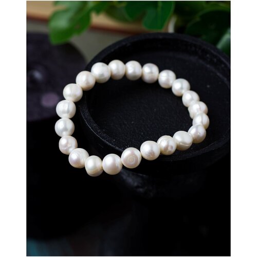 Браслет-нить Роскошь ЗОЛОТА, жемчуг культивированный, размер 15 см, серебристый, белый