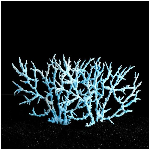 Коралл пластиковый большой 24,5 х 4 х 19 см, голубой