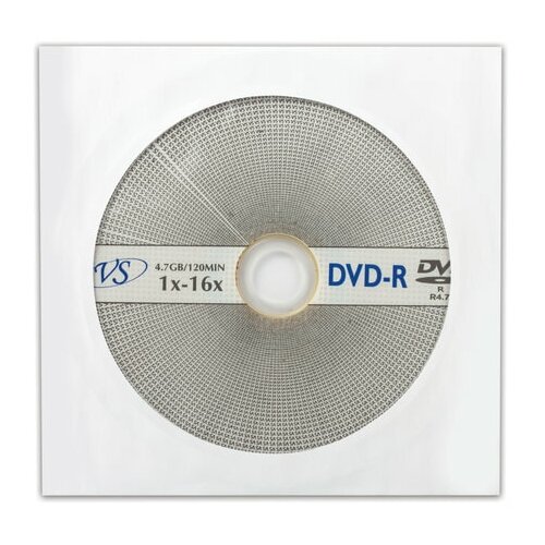 фото Диск dvd-r vs, 4,7 gb, 16x, бумажный конверт, 511555