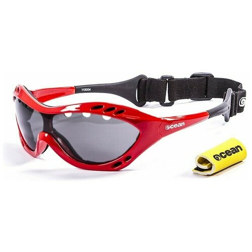 фото Спортивные очки ocean costa rica глянцевые красные / черные линзы