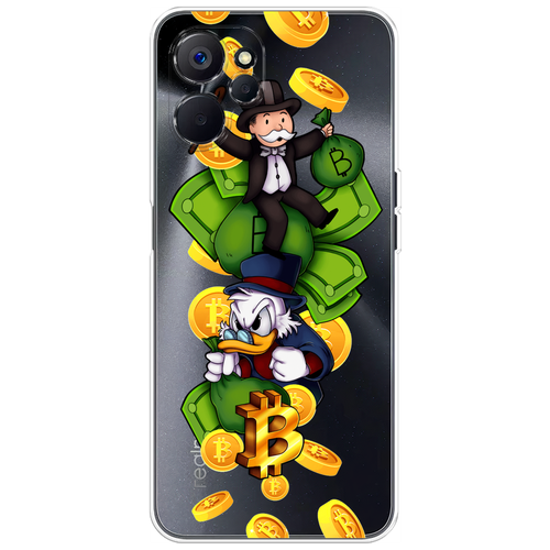 Силиконовый чехол на Realme 10 5G / Реалми 10 5G Scrooge McDuck and Monopoly, прозрачный силиконовый чехол на realme 8 5g narzo 30 5g реалми 8 5g scrooge mcduck and monopoly прозрачный