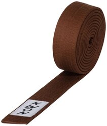 Пояс каратэ KWON (4 см) коричневый 260 см