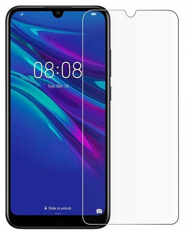 Защитная пленка MyPads (только на плоскую поверхность экрана НЕ закругленная) для телефона Huawei Y5 2019/Huawei Honor 8S / 8S Prime (KSA-LX9) г.