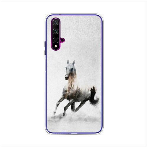 фото Силиконовый чехол "лошадь лес" на huawei nova 5t / хуавей нова 5т case place