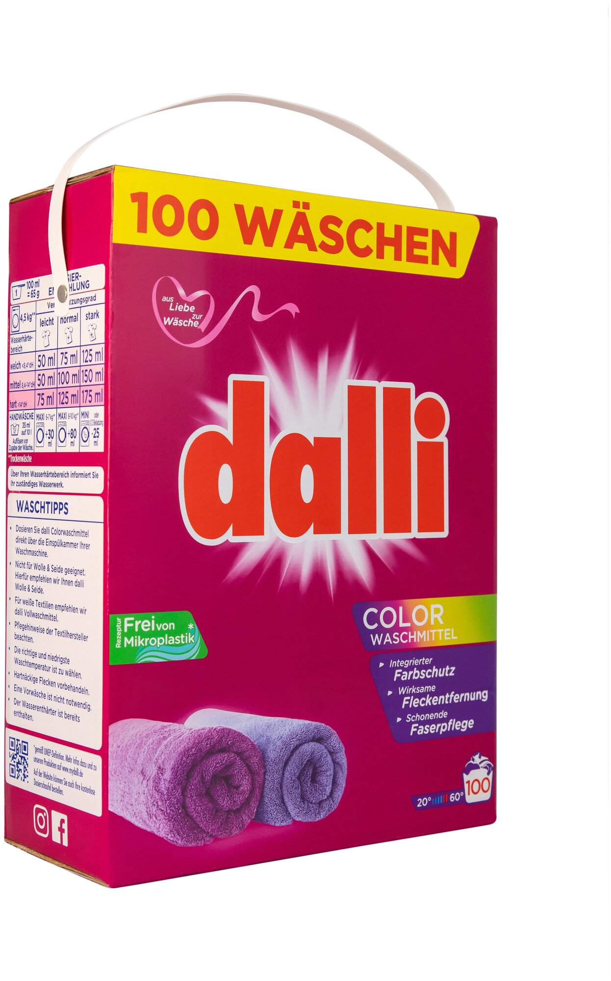 Концентрированный стиральный порошок для цветного белья Dalli Color - фото №2