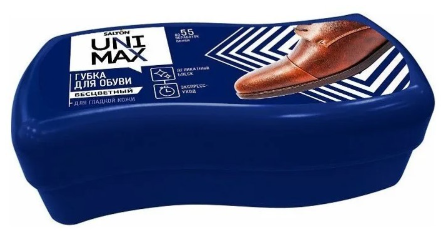Губка для обуви Unimax Для гладкой кожи бесцветная