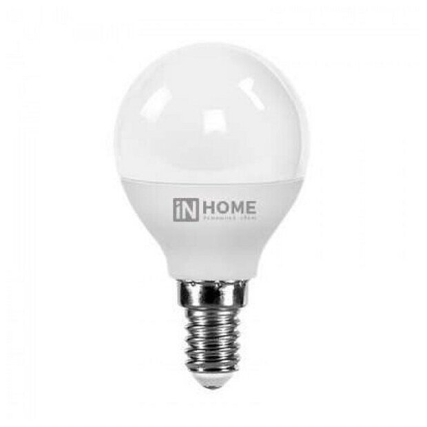 Упаковка ламп INHOME LED-VC, 8Вт, 600lm, 30000ч, 4000К, E14, 10 шт. - фото №1