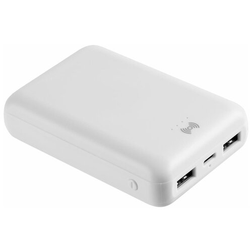 Аккумулятор с беспроводной зарядкой Full Feel Qi 10000 мАч белый 258700₽