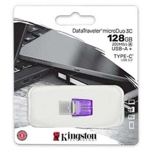 USB флешка KINGSTON 128Gb DTDUO3CG3/128GB USB Type-C 3.2 Gen 1/USB 3.2 Gen 1