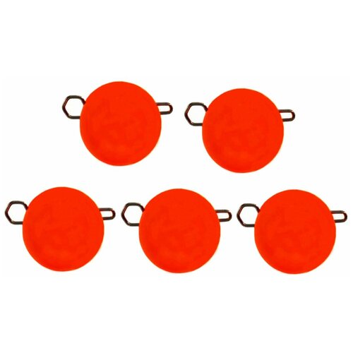 фото Груз чебурашка разборная (оранжевая) "тула" 50гр 5шт tulasportfishing