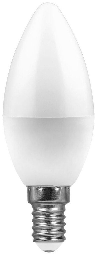 Лампа светодиодная FERON LB-97 арт. 25476, C37 (свеча) 7W E14 4000К (белый) 230V