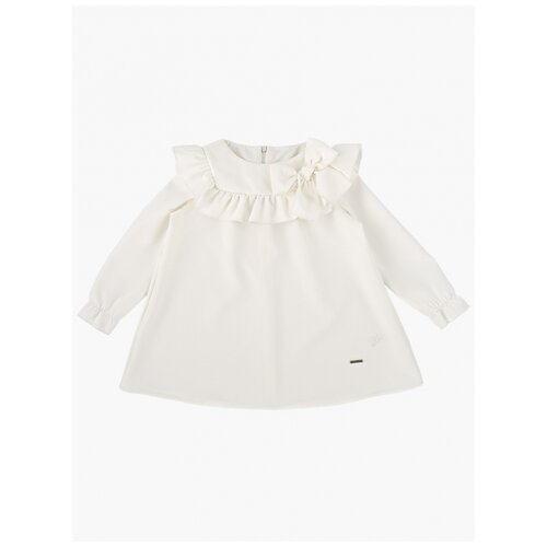 Платье Mini Maxi, размер 104, белый платье mini maxi хлопок трикотаж анималистический принт размер 104 белый черный