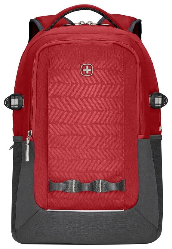 Городской рюкзак WENGER NEXT Ryde, с отделением для ноутбука 16", красный/антрацит, переработанный ПЭТ/Полиэстер, 32х21х47 см, 26 л (611991)