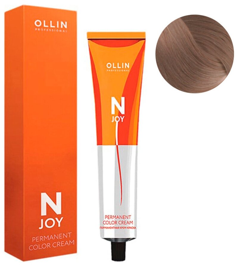 OLLIN PROFESSIONAL 5/37 крем-краска перманентная для волос, светлый шатен золотисто-коричневый / N-JOY 100 мл - фото №4