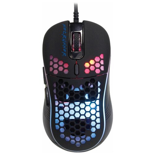 Мышь Оклик 713G NETRUNNER черный оптическая 3200dpi USB 6but 89000₽