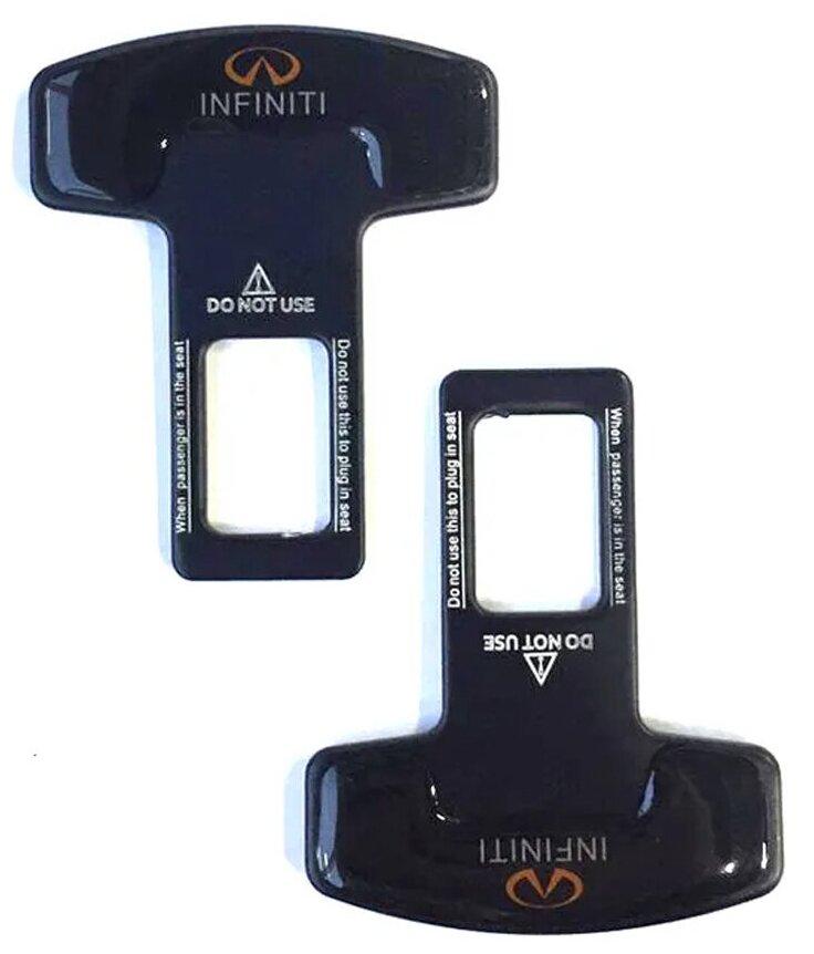 Заглушка ремня безопасности автомобиля Инфинити / Заглушки автомобильные / Заглушки в ремень безопасности Infiniti / Комплект -2 шт.