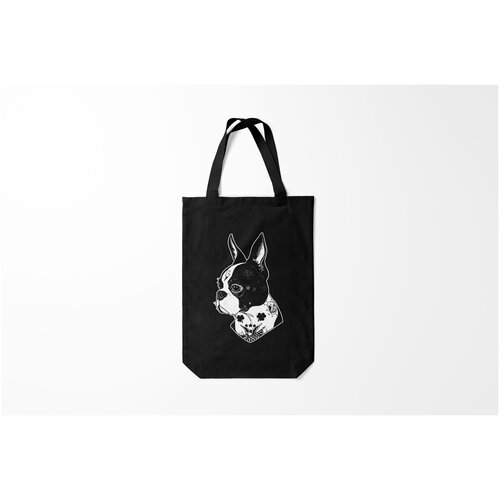 фото Сумка-шоппер / 31х42 см / собаки / бульдог французский burnettie