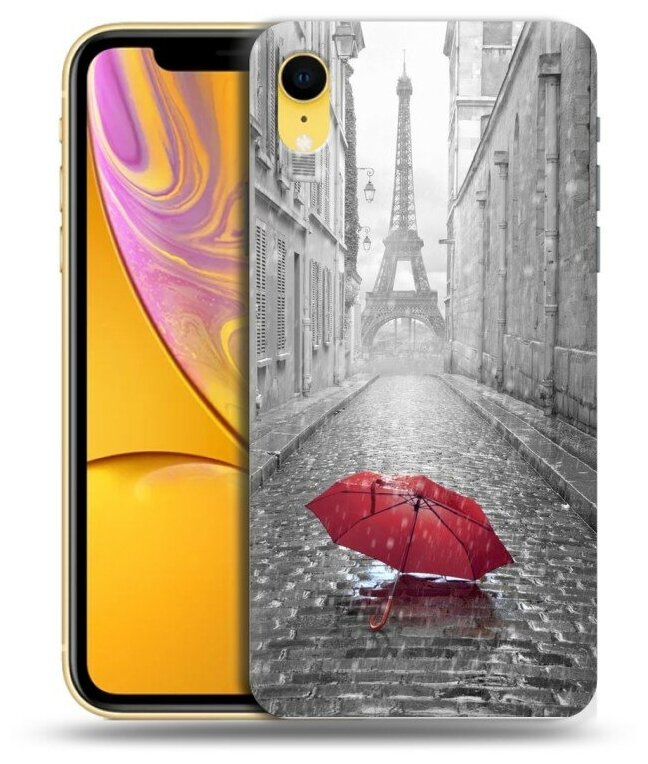 Дизайнерский силиконовый чехол для Iphone Xr Креатив дизайн