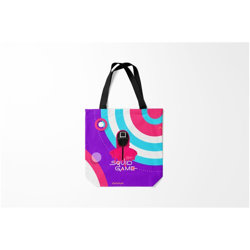 фото Сумка-шоппер / 40х40 см / сериалы / игра в кальмара сериал burnettie