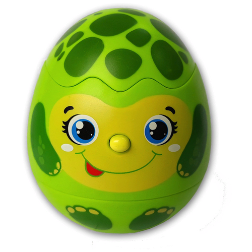 Развивающая игрушка Азбукварик Яйцо-сюрприз Черепашка, зеленый интерактивное яйцо сюрприз черепашка азбукварик