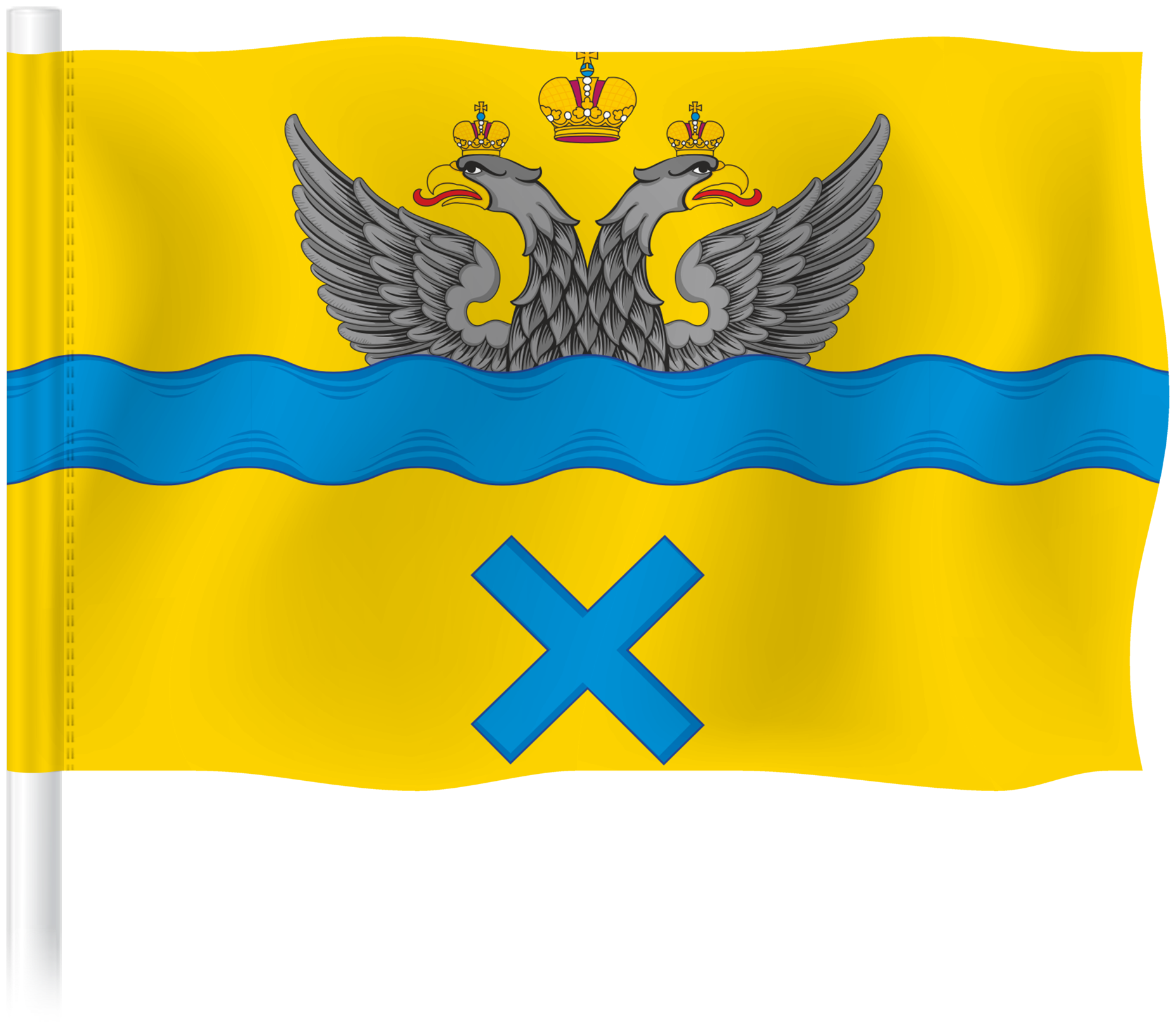 Флаг Оренбурга / Флаг города Оренбург / 90x135 см.