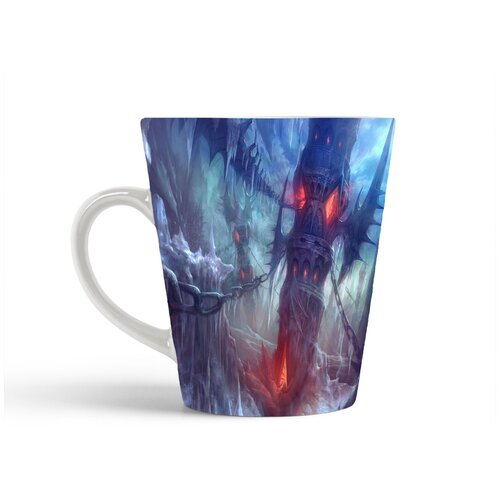 фото Кружка-латте coolpodarok aion tower of eternity адский пейзаж башня