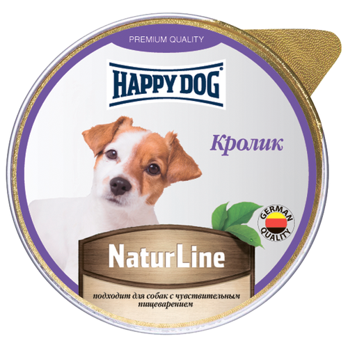 Корм для собак Happy Dog Natur Line Кролик, паштет (0.125 кг) (9 штук)