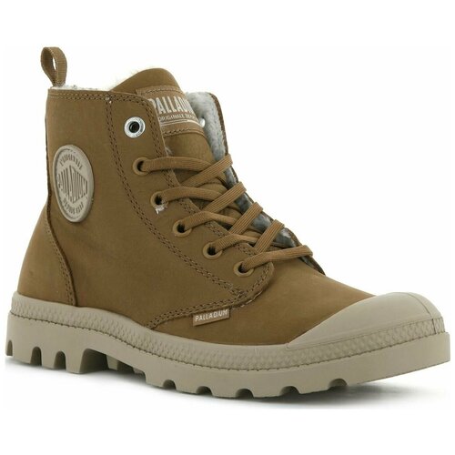 Ботинки женские Palladium Pampa Hi Zip Wl 95982-252 кожаные коричневые (37)