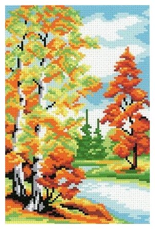 СК-042 Осенний лес - схема для вышивания (М.П. Студия) МП Студия - фото №1