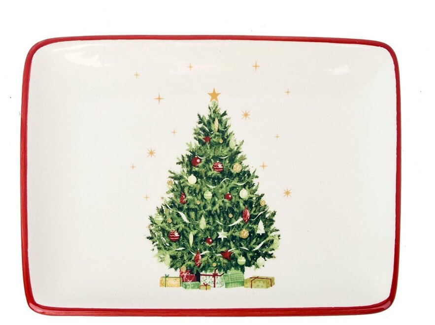 фото Блюдо сервировочное "Новогодняя ель", 20х15см Dolomite