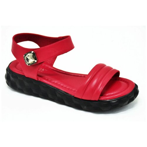 фото Сандалии женские летние milana 201228-1-1401 красный размер 37
