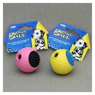 J.W. Игрушка для собак - Мячик с "ежиком", каучук, маленькая Grass Ball Small Цвет:Желтый, Фиолетовый
