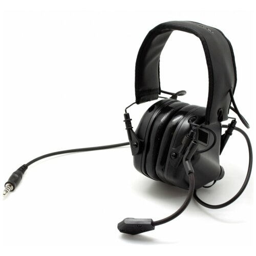 Наушники активные стрелковые Earmor ME5-BK-NOGEL c микрофоном и кабелем для тангенты 22-82 ДБ Чёрный 1386000₽