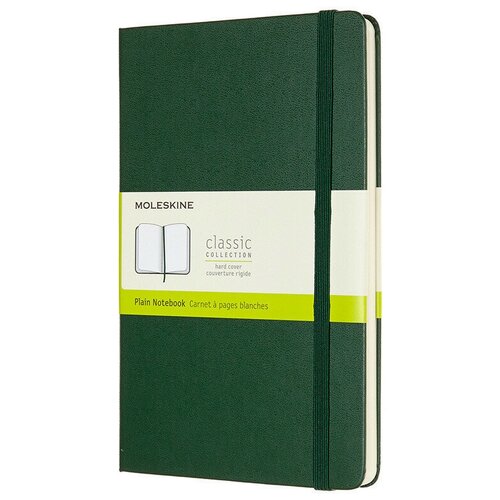 блокнот moleskine volant qp723b41m17 large 130х210мм 96стр нелинованный мягкая обложка синий желтый янтарный 2шт Блокнот Moleskine CLASSIC QP062K15 Large 130х210мм 240стр. нелинованный твердая обложка зеленый