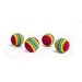 Набор игрушек для кошек Beeztees Мяч полосатый 4 см (425310) разноцветный