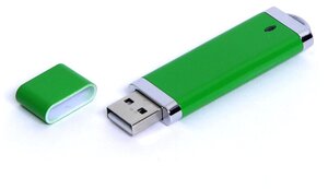 Промо флешка пластиковая «Орландо» (8 Гб / GB USB 2.0 Зеленый/Green 002 Flash drive VF-661)