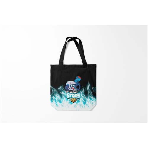 фото Сумка-шоппер / 40х40 см / геймерам / brawl stars 8 bit. burnettie