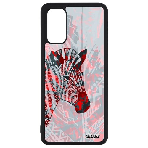 фото Простой чехол на смартфон // samsung galaxy s20 // "зебра" африка стиль, utaupia, розовый