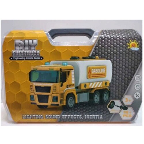 Модульный конструктор машинка Бензовоз c отверткой (116 элементов)