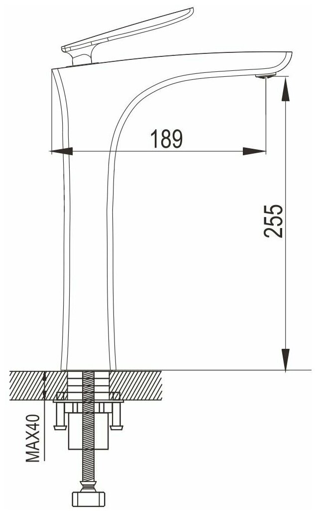 Смеситель для раковины Rose R27F R2711F белый/хром