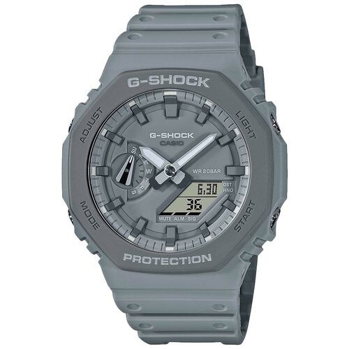 фото Мужские японские наручные часы casio g-shock ga-2110et-8aer carbon core guard спортивные для бега с хронографом с подсветкой ударопрочные водонепроницаемые минеральное стекло с таймером автоматический календарь с будильником оригинальные