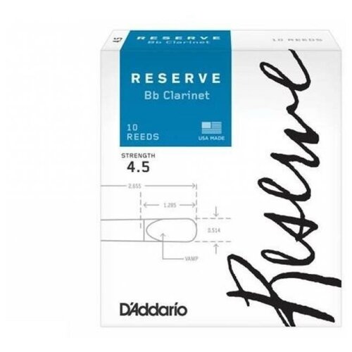 Трости для кларнета Rico DCR1045 Reserve